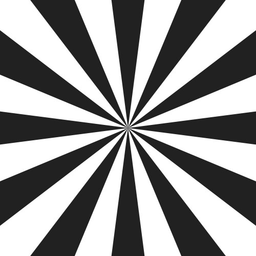 Circle with radial rays icon simple style Vector Image