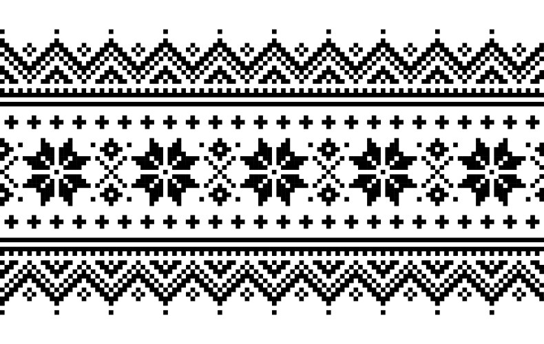 Winter folk art seamless pattern christmas Vector Image