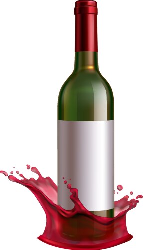 Red wine splash collection Royalty Free Vector Image