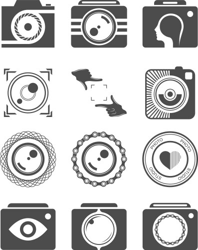 photo logo vector