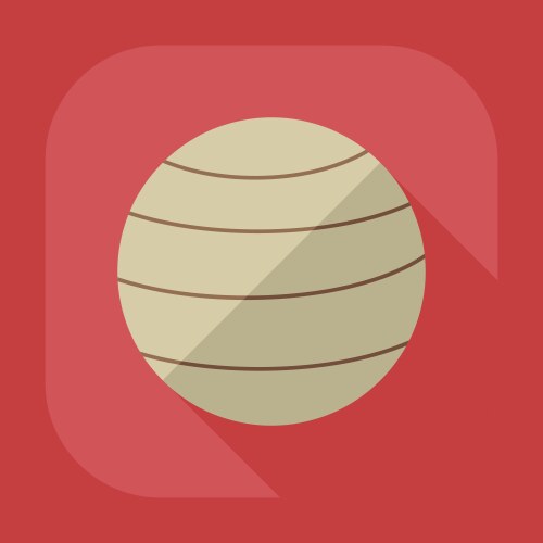 flat modern design with shadow icon ball vector