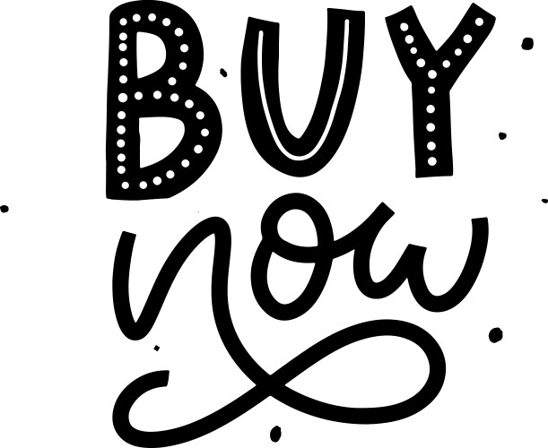 Life is short why not do it now word lettering Vector Image