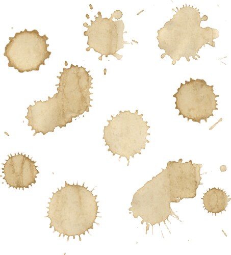 Stains set Royalty Free Vector Image - VectorStock