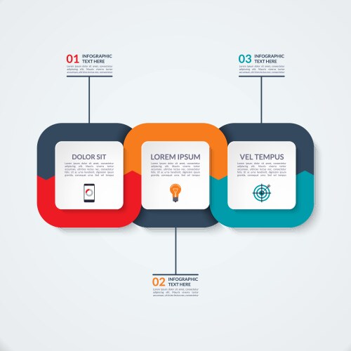 Arrow business infographics template Royalty Free Vector