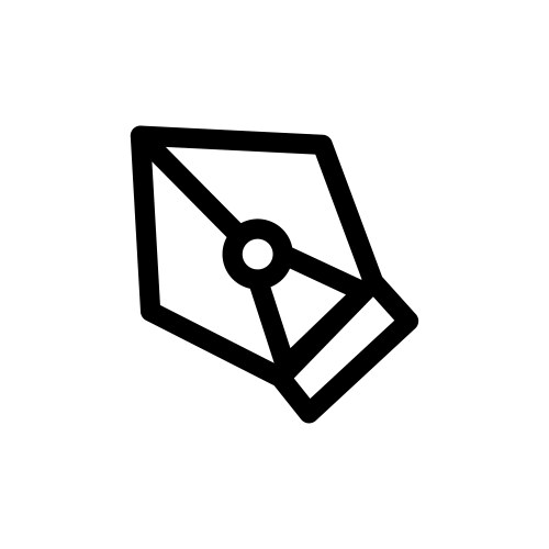 Nip icon for precise editing and graphic design vector image