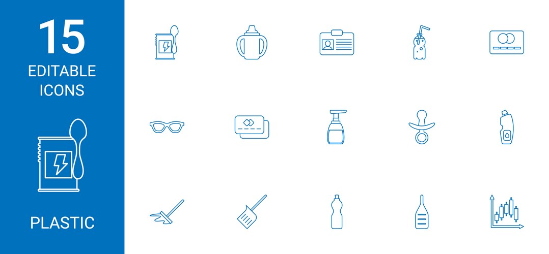49 plastic icons (36166088) – Free Vector | VectorStock