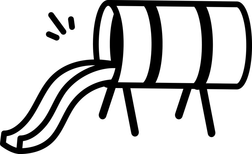 Playground Doodle Icon - Kids Fun Vector Image