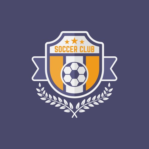 Soccer Emblem - Team Award Badge Vector Image