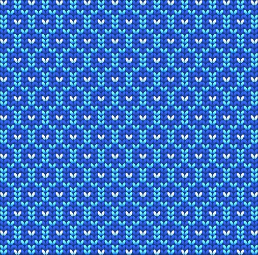 Blue Knitted Seamless Fabric Pattern – Royalty-Free Vector | VectorStock