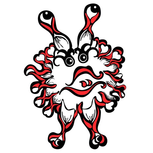 Fantasy monster personage Vector Image