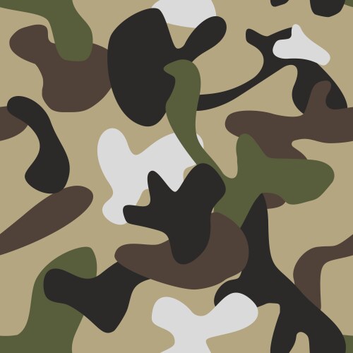 Camouflage pattern background seamless Royalty Free Vector