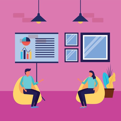 Workflow and infographic design Vector Image