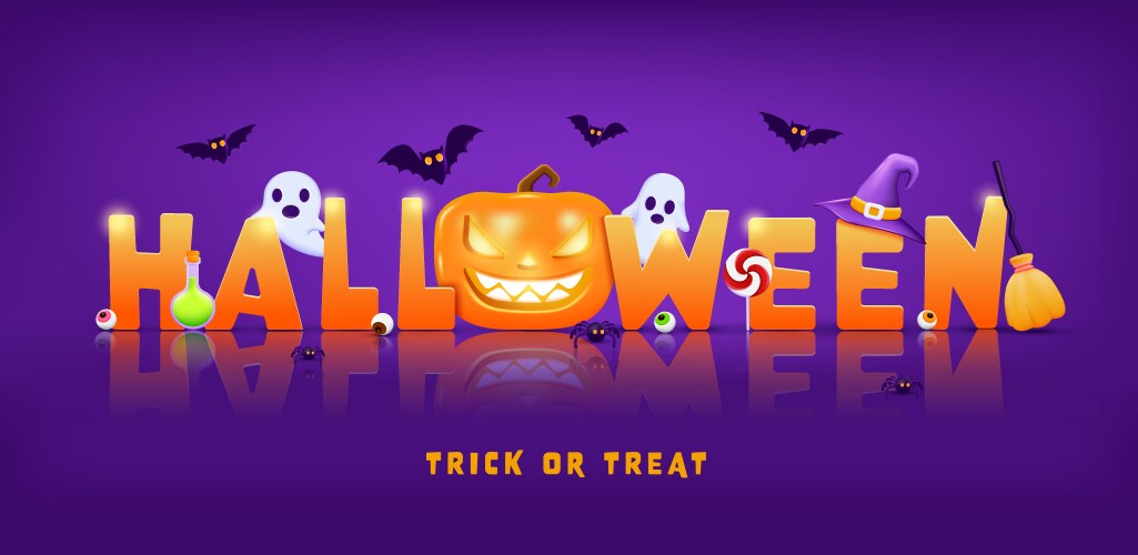 Halloween Banner - Spooky Celebration Vector Image
