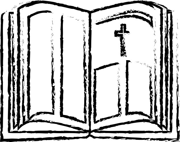 Holy bible open Vector Image