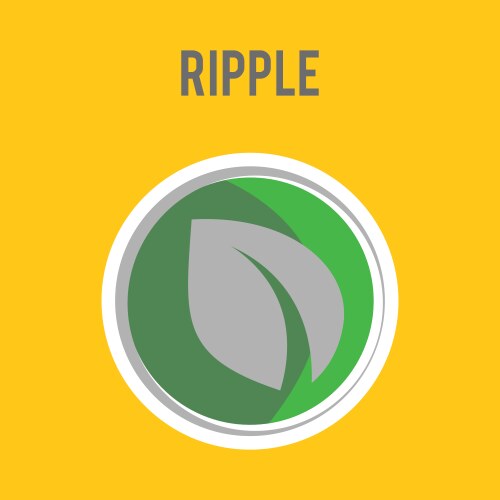 ripple xrp outline icon cryptocurrency e-currency vector image vector image