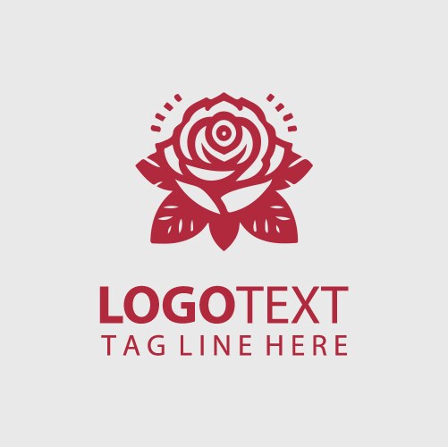 Rose logo Royalty Free Vector Image - VectorStock