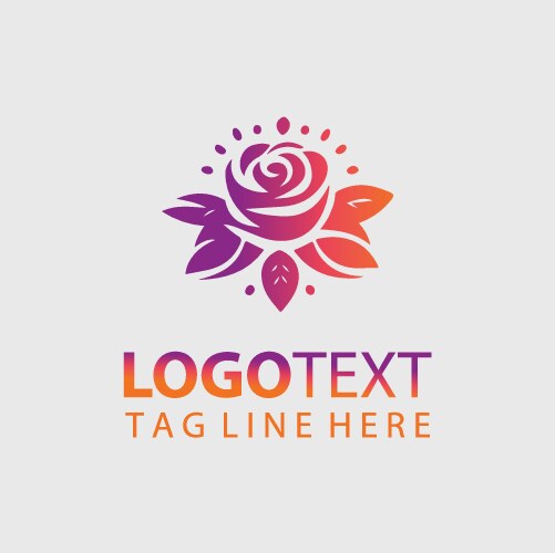 Rose logo Royalty Free Vector Image - VectorStock
