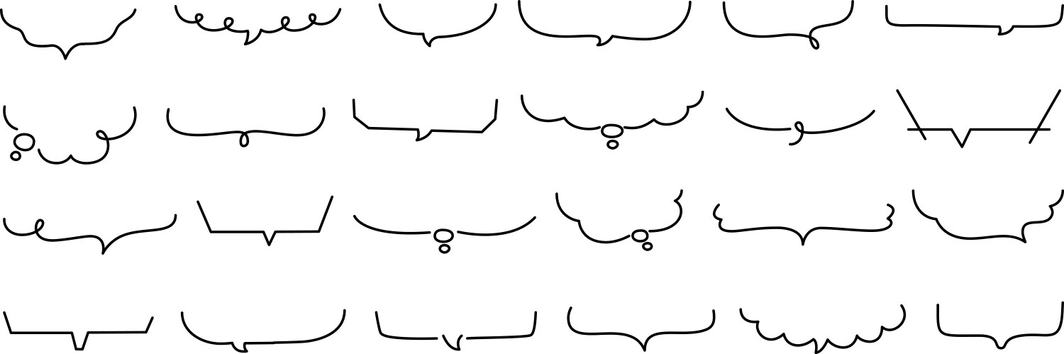Line text frame speech bubble linear simple vector image
