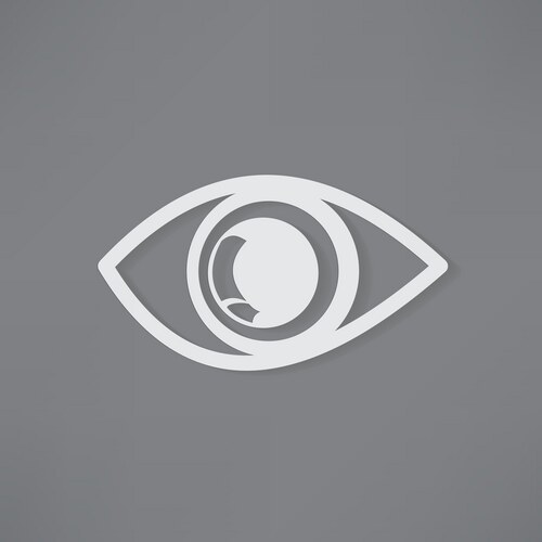 White Eye Icon - Vision Symbol – Royalty-Free Vector | VectorStock