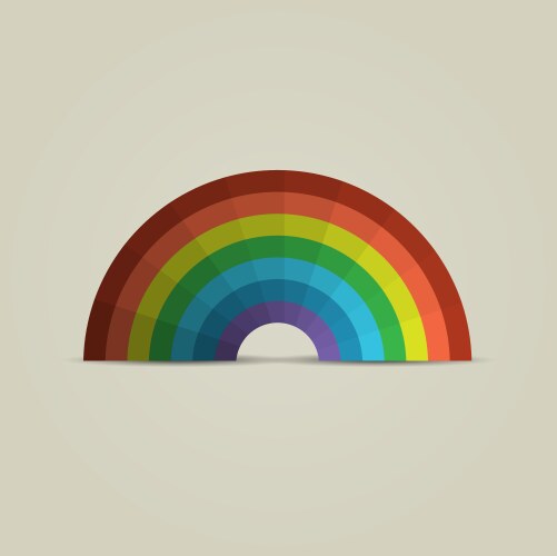 Paper rainbow vector image