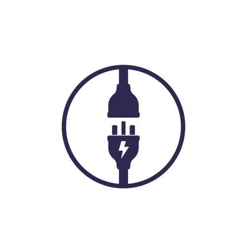 Inserting plug into the socket securely Royalty Free Vector