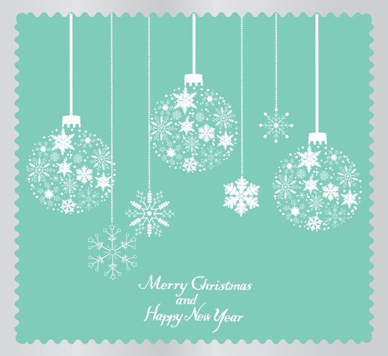 Snowflakes christmas frame Royalty Free Vector Image