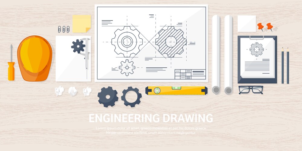 Engineering and architecture Royalty Free Vector Image