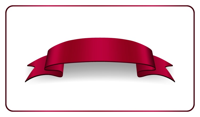 Ribbon banner isolated on transparent background Vector Image