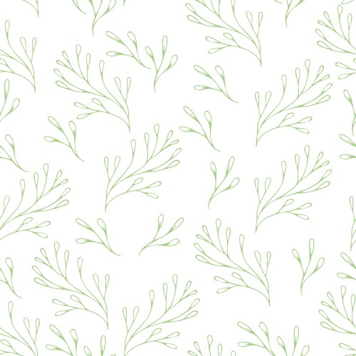 Doodle Floral Pattern vector image