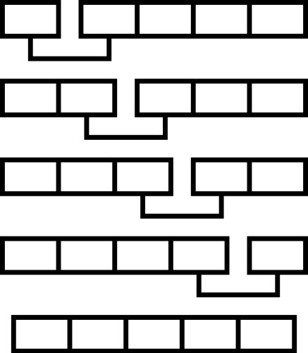 Bubble sort algorithm line icon vector image