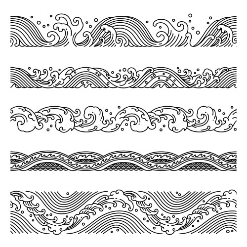 Japanese borders Vector Images & Graphics for Commercial Use