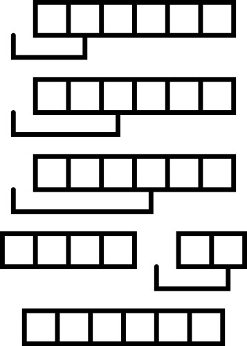 Insertion sort algorithm line icon vektorbild