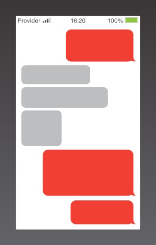 Empty Messaging Bubbles vector image