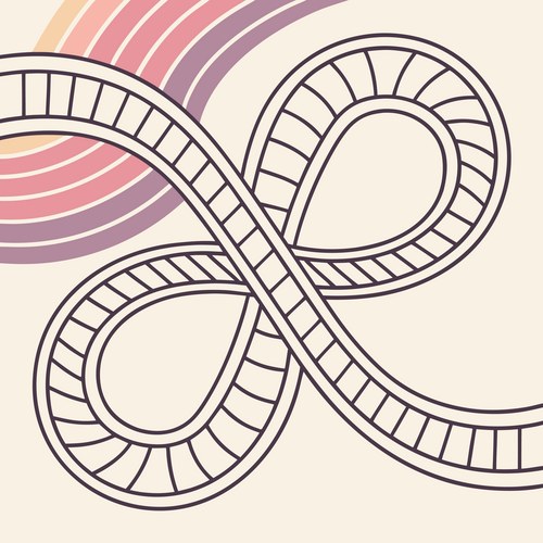 Continuous Monoline Loop Art – Royalty-Free Vector | VectorStock