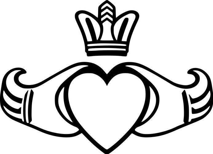 Claddagh Crown Symbol Vector Image