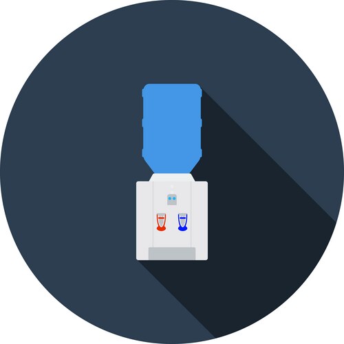 Water tank icon flat style Royalty Free Vector Image