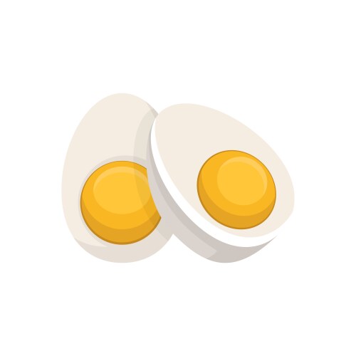 Set with raw fried and boiled chicken eggs Vector Image