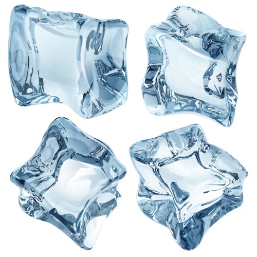 Ice cubes Royalty Free Vector Image - VectorStock