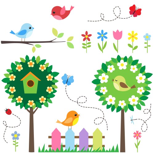 Garden set vector image