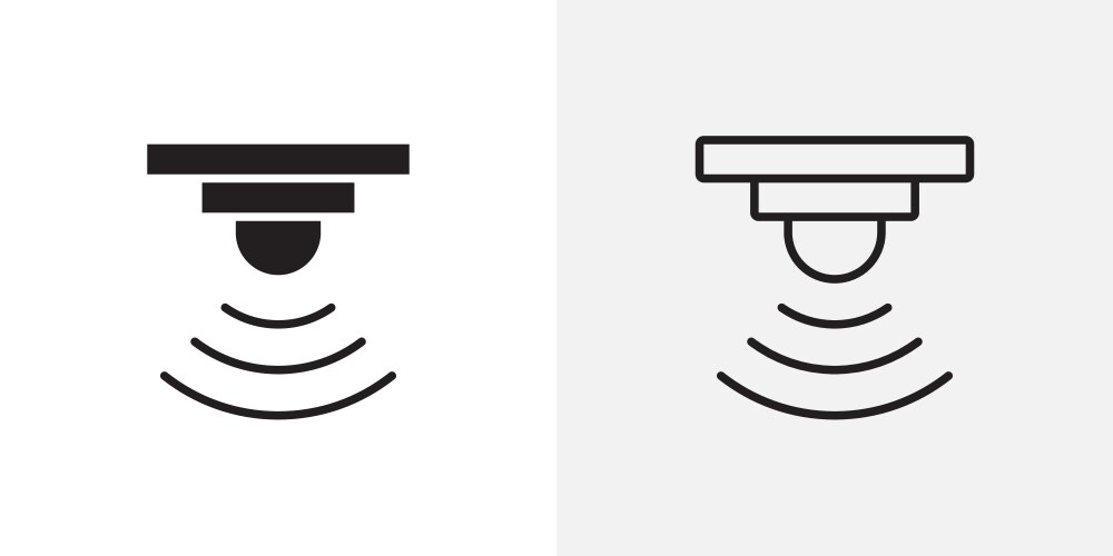 Sensor icons pack for apps and ui ux desigs vektorbild