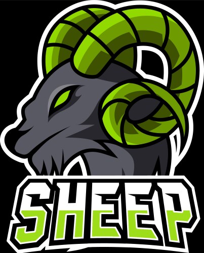 Gaming Mascot - Goat & Sheep Logo Vector Image