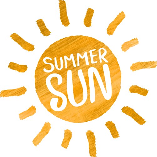 Summer sun Vector Image