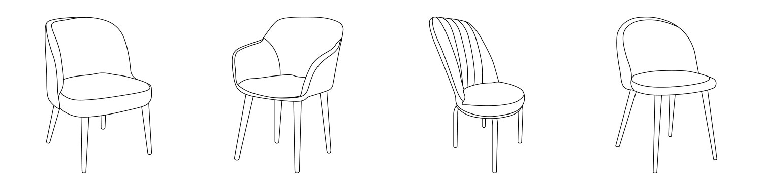 Chairs icon set Royalty Free Vector Image - VectorStock