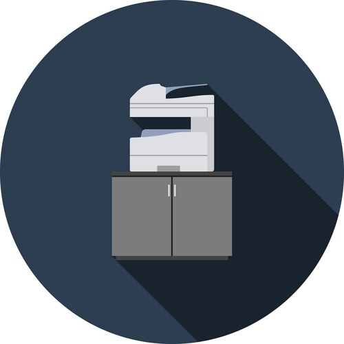 Copying machine icon vector image