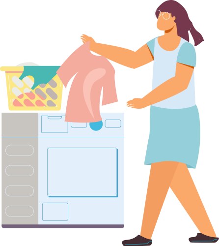 Laundry flat icon Royalty Free Vector Image - VectorStock