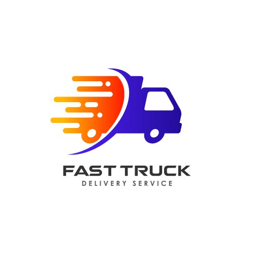 Fast Delivery Courier Logo Vector Image