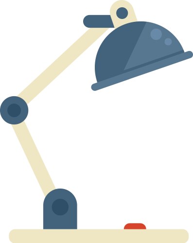 service desktop lamp icon flat phone vector image