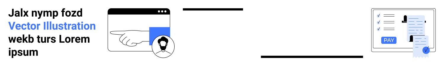 Hand pointing at location pin and web interface vector image