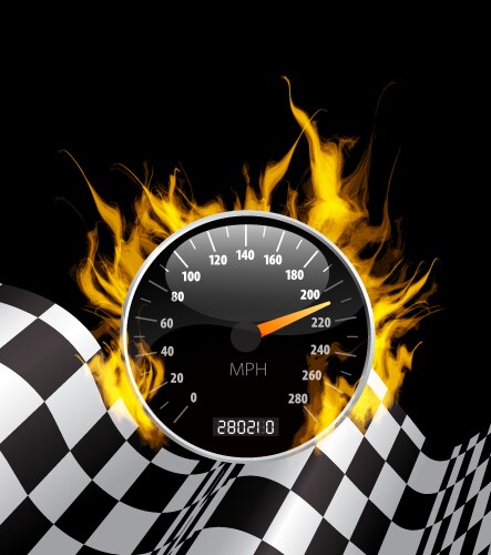 Car speedometer dashboard icon Royalty Free Vector Image