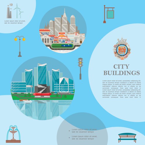 Modern city background Royalty Free Vector Image